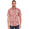 Hexabiscus Short Sleeve Button Down Shirt - Pink