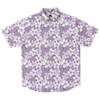 Aloha Net Short Sleeve Button Down Shirt - Purple