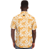 Aloha Net Short Sleeve Button Down Shirt - Orange