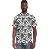 Aloha Net Short Sleeve Button Down Shirt - Black