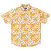 Aloha Net Short Sleeve Button Down Shirt - Orange