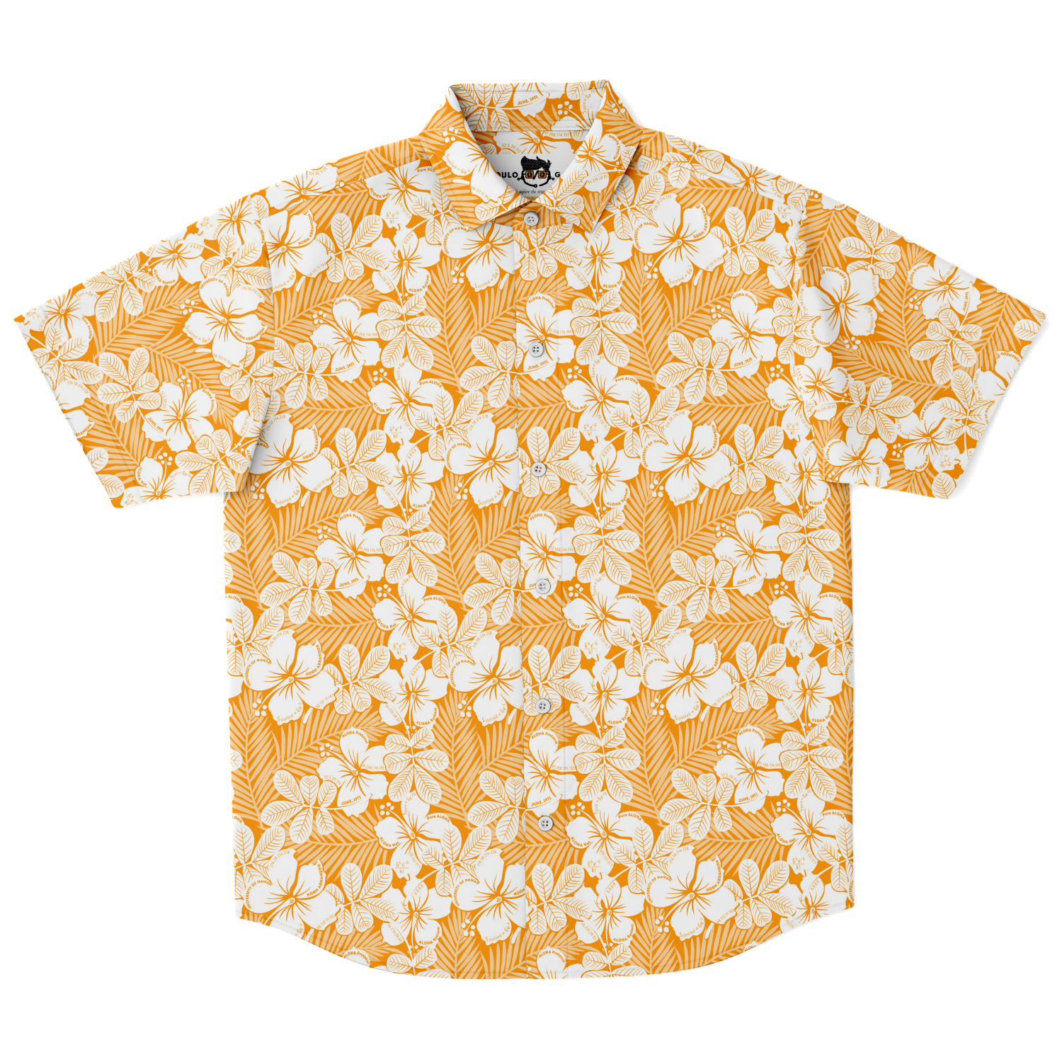 Orange polo hot sale button down