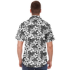 Aloha Net Short Sleeve Button Down Shirt - Black