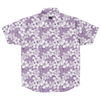 Aloha Net Short Sleeve Button Down Shirt - Purple