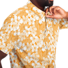 Aloha Net Short Sleeve Button Down Shirt - Orange