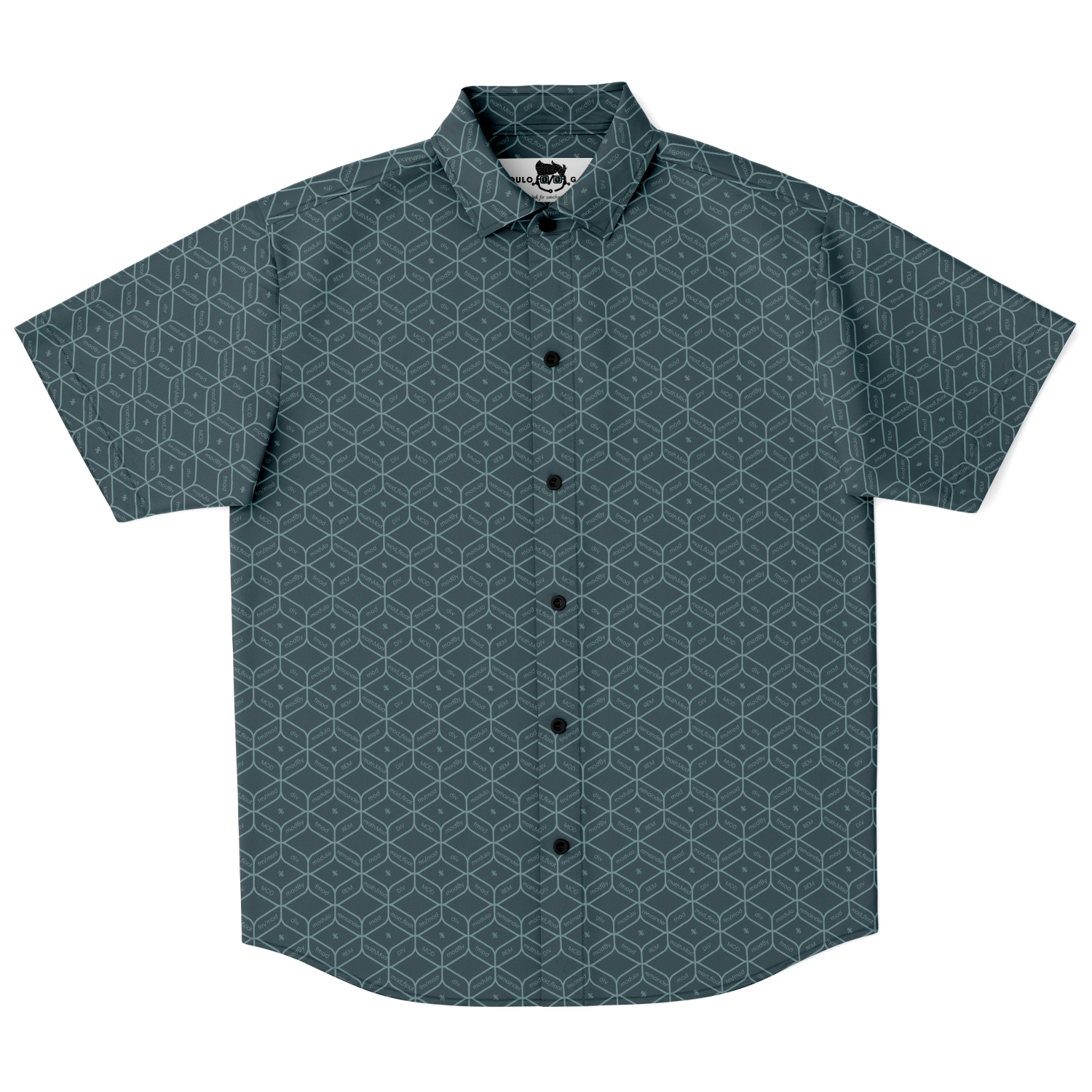 Modulo Short Sleeve Button Down Shirt - Green