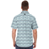 Lots&#39;o Languages Short Sleeve Button Down Shirt - Blue