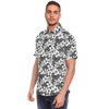 Aloha Net Short Sleeve Button Down Shirt - Black