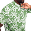 Aloha Net Short Sleeve Button Down Shirt - Green