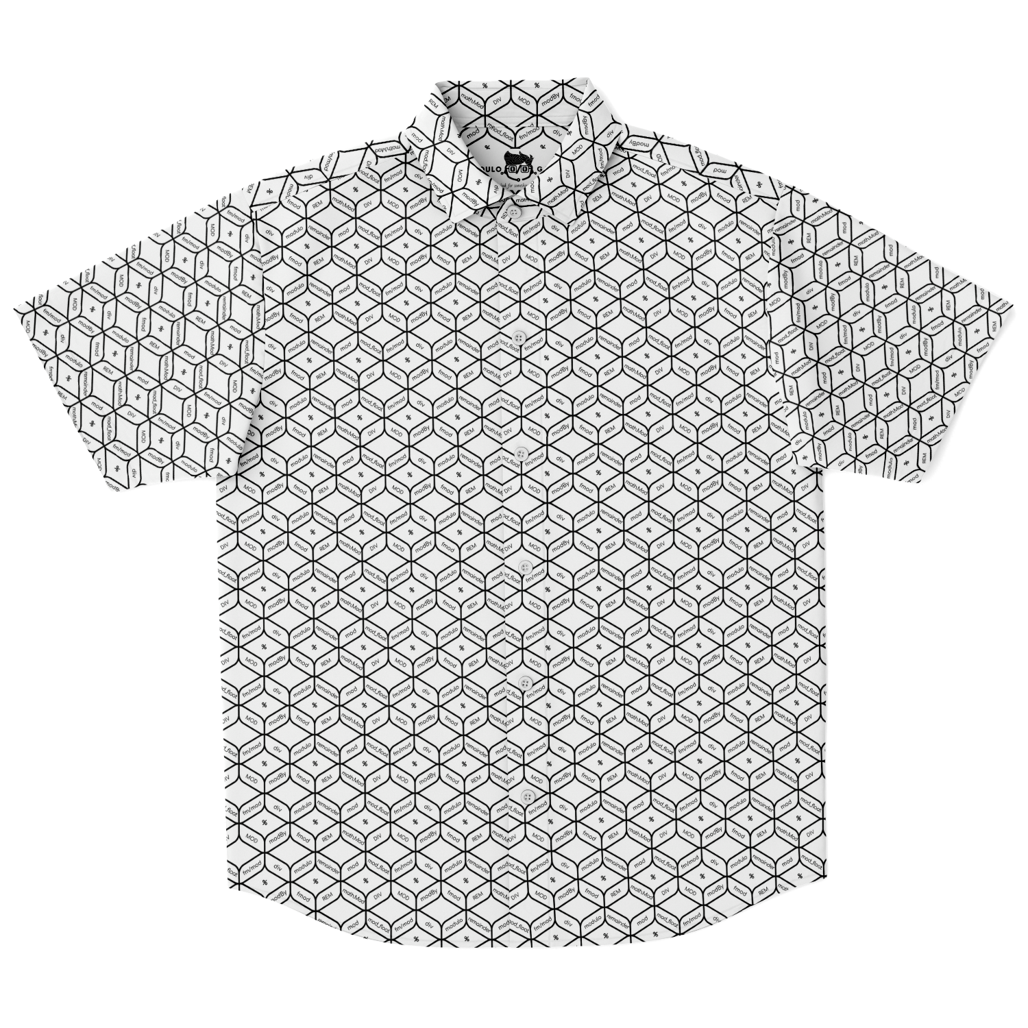 Modulo Short Sleeve Button Down Shirt - White