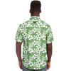 Aloha Net Short Sleeve Button Down Shirt - Green