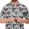 Aloha Net Short Sleeve Button Down Shirt - Black