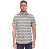 Lots&#39;o Languages Short Sleeve Button Down Shirt - Gray